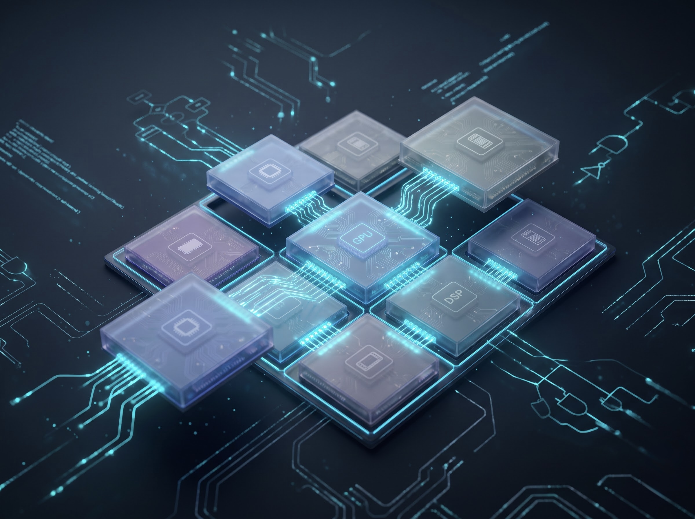 Modular SoC tiles assembling with automated connectors
